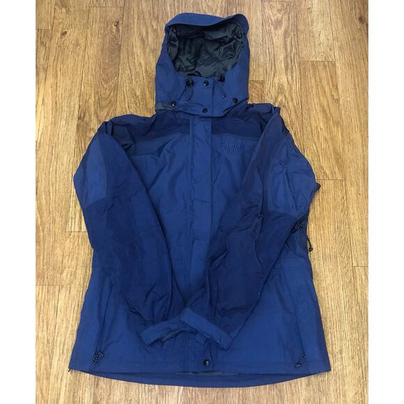 Solstice Microshed Blue Velcro Zippered Ski Snow Jacket Parka Size Large - Picture 2 of 16